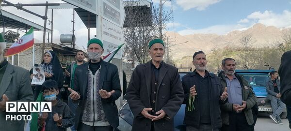 حرکت دسته سینه زنی و گرامیداشت چهلم امام شهید در شهربار نیشابور 