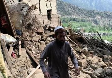 وقوع زلزله ۶.۲ ریشتری در جنوب شرق افغانستان