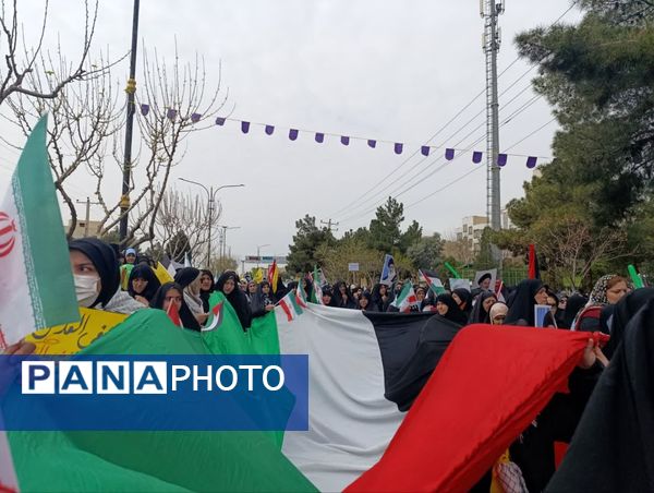 ابراز وحدت و همدلی سمنانی‌ها با مردم مظلوم فلسطین در روز قدس