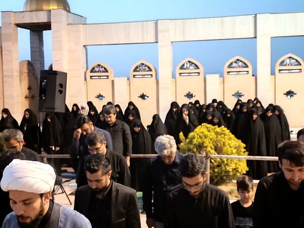 عزاداری روز دوم محرم در گلزار شهدای درق 