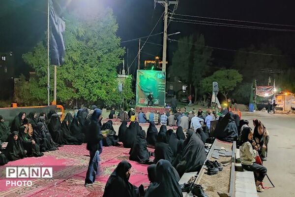مراسم عزاداری ششمین شب از ماه محرم الحرام در حسینیه شهدای شهر بار