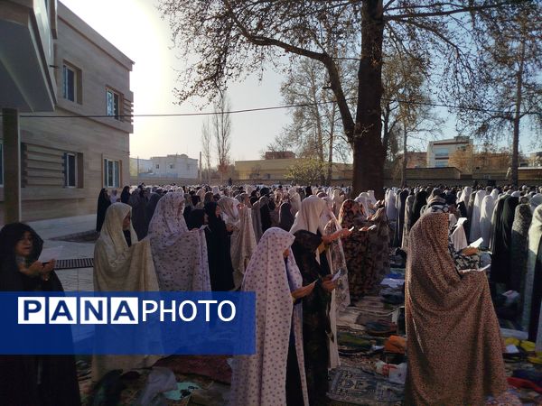 برگزاری نماز عید فطر در باغ ملی آشخانه