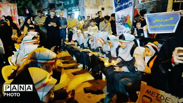 اجتماع شبانه اربعین رهبر شهید شهرستان گالیکش