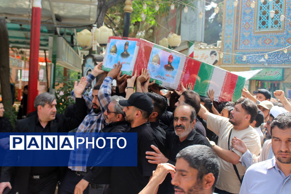 تشییع پیکرهای مطهر شهدای حملات رژیم صهیونیستی در قم
