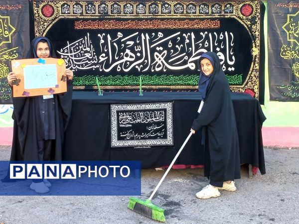 مراسم عزاداری ایام فاطمیه در مدرسه شهید جواهری ۲
