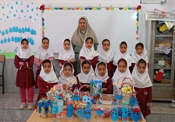 «جشن آب» در دبستان مولوی فین