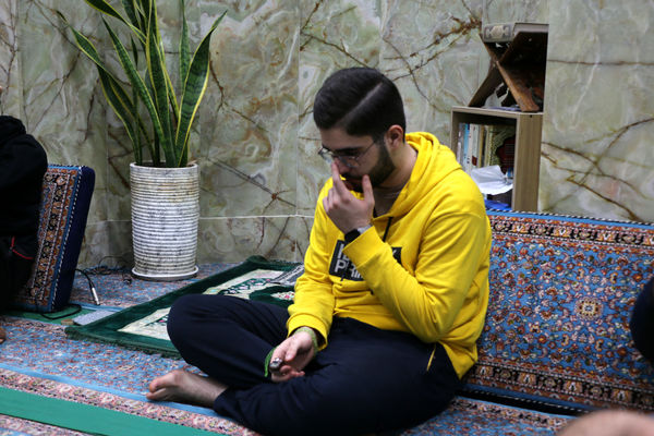 حال و هوای اعتکاف دانش‌آموزی پسران در قم