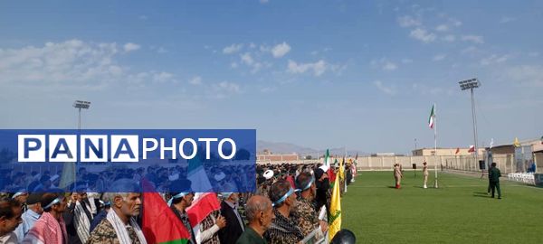 نمایش اقتدار و رزمایش بسیجیان شهرستا‌‌ن قلعه‌گنج