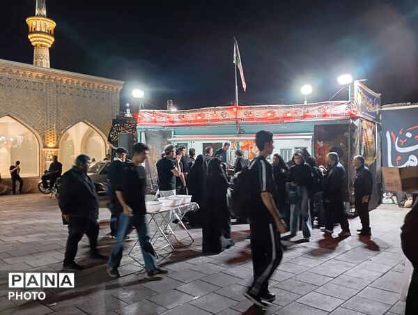 مراسم شام غریبان حضرت اباعبدالله الحسین (ع)در جوار حرم مطهر رضوی