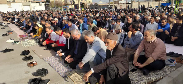نماز عید سعید فطر در شهر جعفریه قم