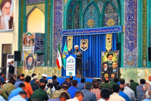 مراسم اولین سالگرد شهدای خدمت در شهرستان باشت