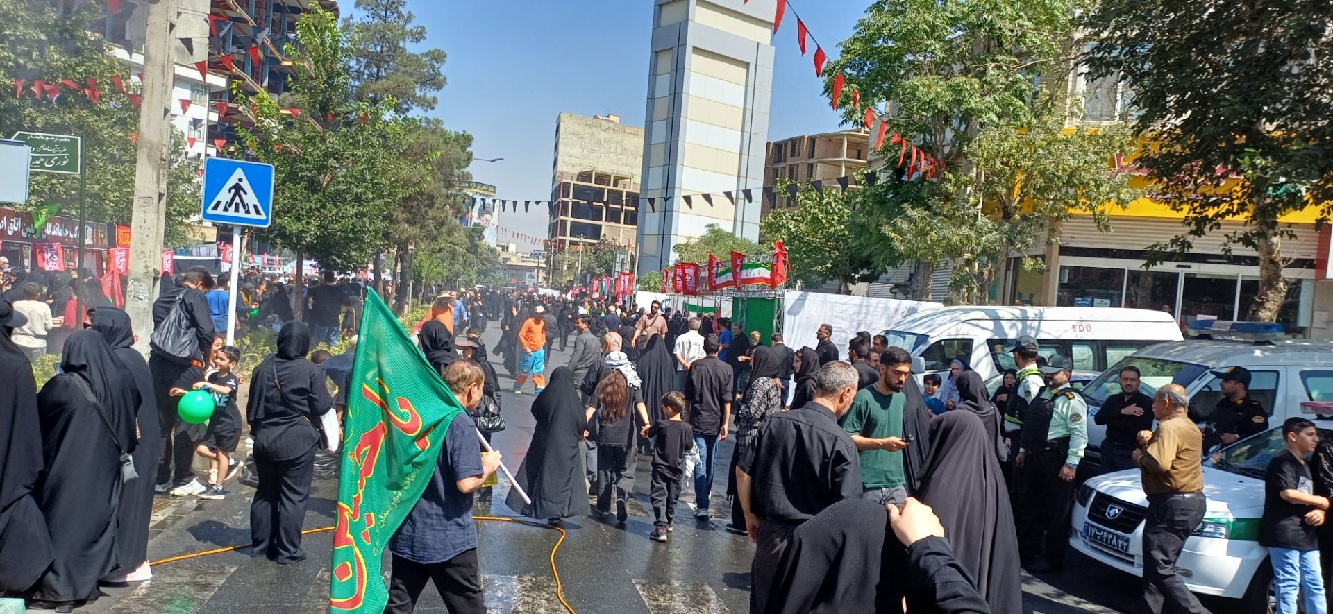 پیاده رویی جاماندگان اربعین  حسینی در کرج 