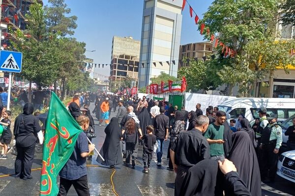 پیاده رویی جاماندگان اربعین  حسینی در کرج 