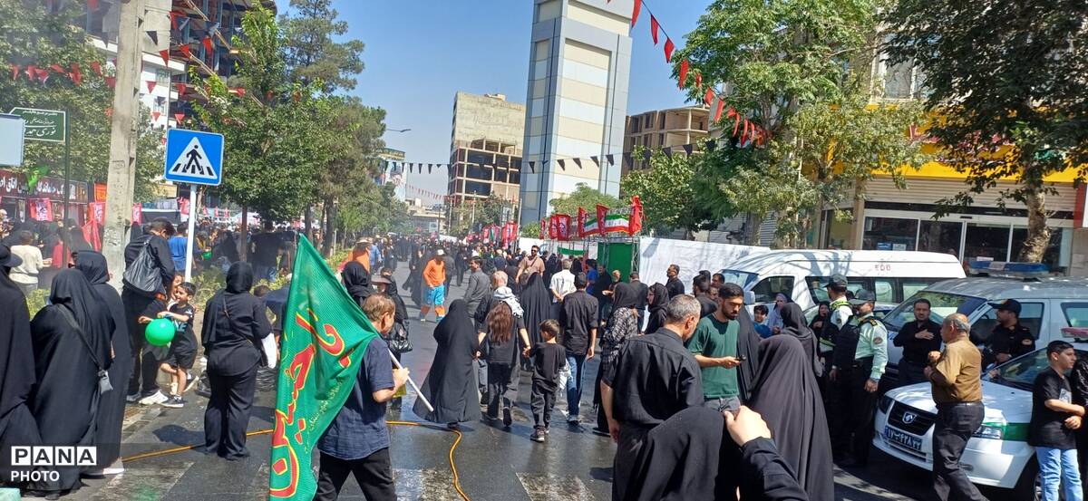 پیاده رویی جاماندگان اربعین  حسینی در کرج 