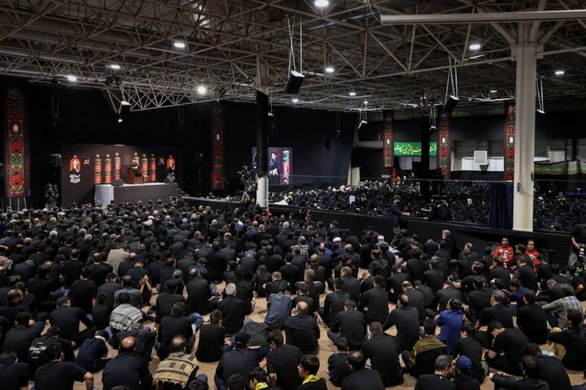 برپایی دومین شب عزای حسینی در جوار محل عروج قائد شهید