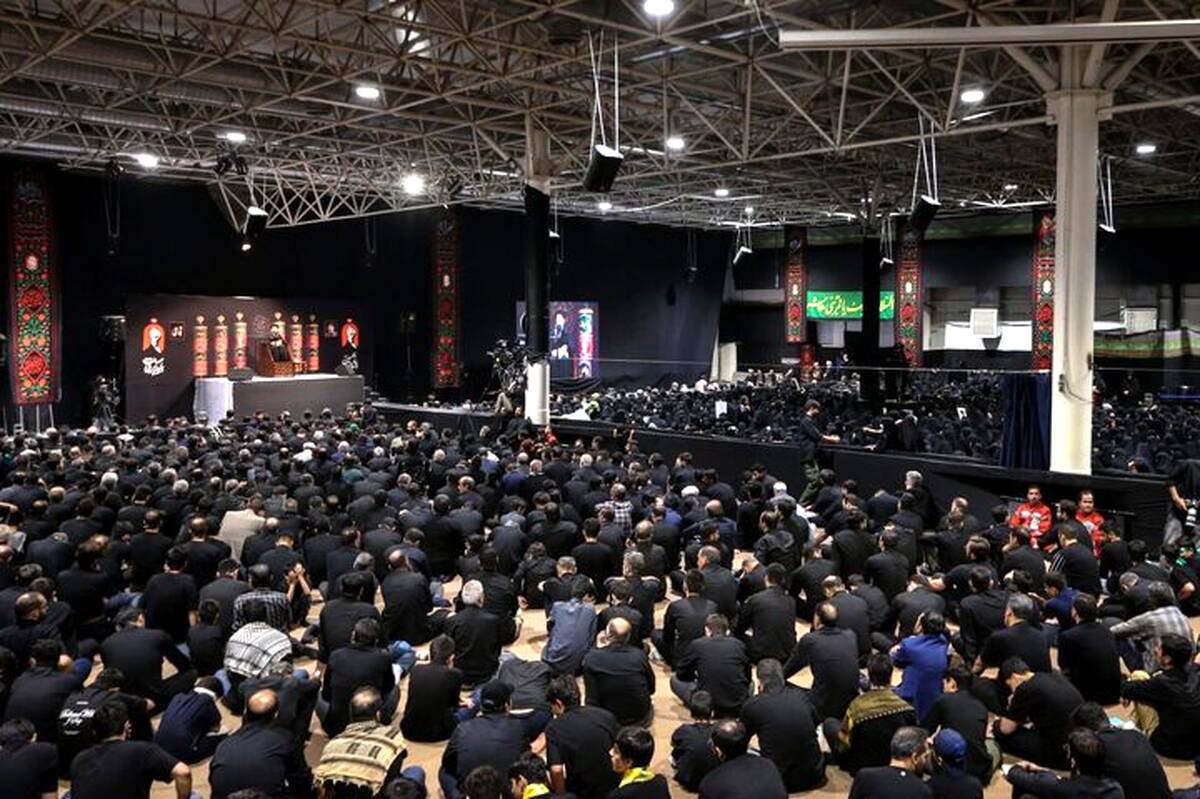 برپایی دومین شب عزای حسینی در جوار محل عروج قائد شهید