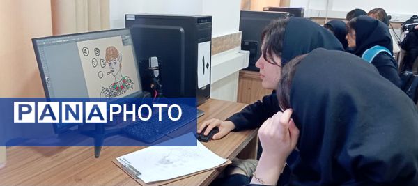 کارگاه آموزشی دانش‌آموزان سایبری در هنرستان سوره زنجان