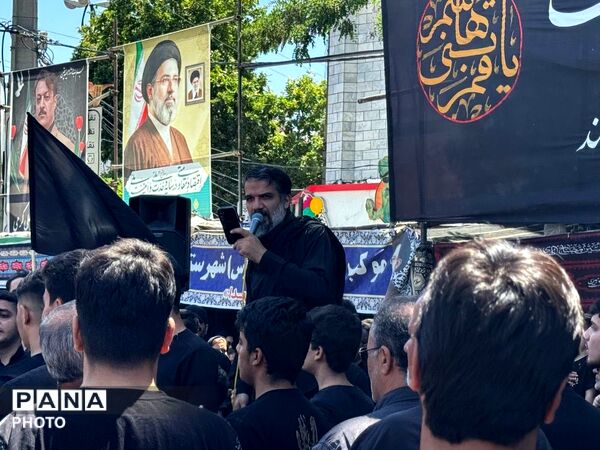 طنین نوای «لبیک یا حسین» در جای‌جای قروه