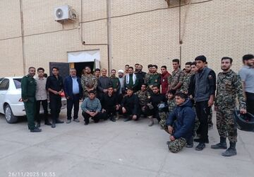 نمایش اقتدار بسیجیان شهرستان میبد 
