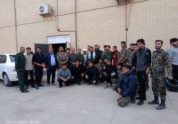 نمایش اقتدار بسیجیان شهرستان میبد 
