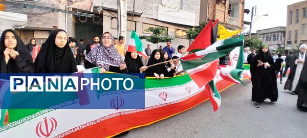 اجتماع مردمی حمایت از سربازان وطن در گلوگاه 