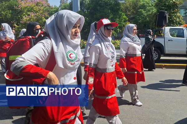 مراسم راهپیمایی جاماندگان اربعین حسینی در شیراز