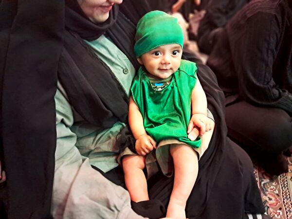 مراسم شیرخوارگان حسینی در حسینیه عاشقان ثارالله قائمشهر