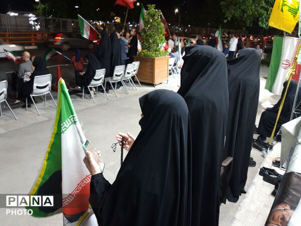 اقامه نماز استغاثه به امام زمان (عج) در موکب حماسه مقاومت دانش آموز 