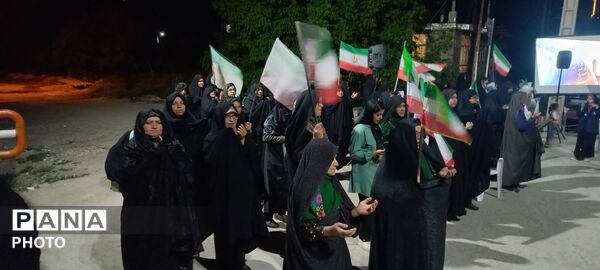 شکوه بصیرت  مردم ولایت مدار شهر بار برای دفاع از وطن 