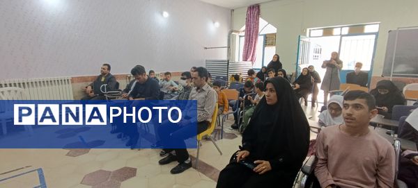 مراسم عزاداری در مدرسه استثنایی ولایت