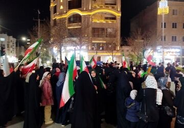  اجتماع پرشور مردم شهید پرور و ولایت مدار شوراب در بلوار فضل 