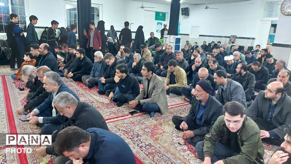 عزاداری فرهنگیان املش در چهلم رهبر شهید و شهدای مظلوم میناب 