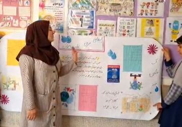 اجرای برنامه‌های متنوع فرهنگی با موضوع کاهش مصرف آب در دبستان محجوب