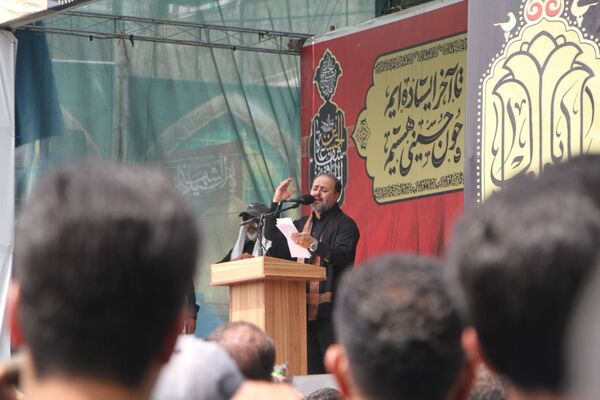 عزاداری عاشورای حسینی در گرمای سوزان بم