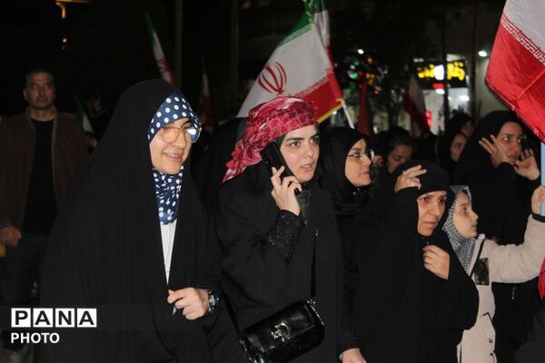 حرکت دسته عزاداری در شهرستان نیشابور