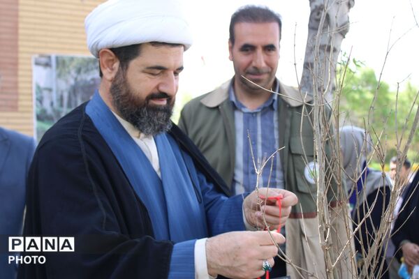 نهال کاری در فاروج به یاد دانش‌آموزان میناب 