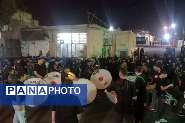 دسته عزاداری حضرت علی‌اکبر(ع) در شب هشتم محرم در پیشوا