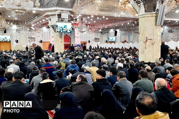 مراسم عزاداری شهادت رهبر معظم انقلاب در حرم مطهر حضرت عبدالعظیم حسنی (ع)