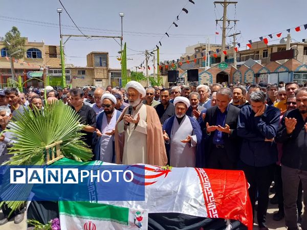 تشییع پیکر مطهر شهیده مریم قنبریان شهید جنایت رژیم صهیونیستی در آستان مقدس حضرات سیدالکریمان