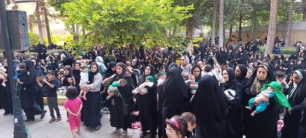مراسم شیرخوارگان حسینی در آشخانه 