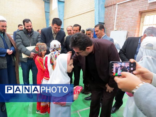 آیین برگزاری زنگ سپاس معلم در مدرسه خانکلابی بجنورد