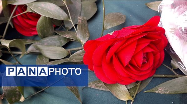 وداع دانش‌آموزان دبیرستان فرهنگیان ناحیه ۷ با شهید گمنام 