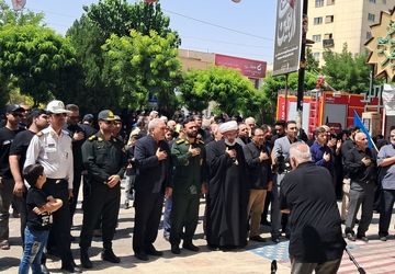 پیاده روی جاماندگان اربعین در شهر پرند