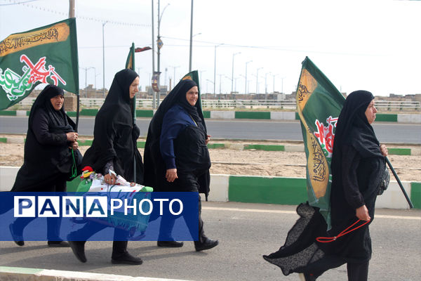 پیاده‌روی خانوادگی جاماندگان اربعین حسینی(ع) در قم