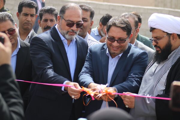 افتتاح زمین چمن روستای محمد آباد چاه ملک 