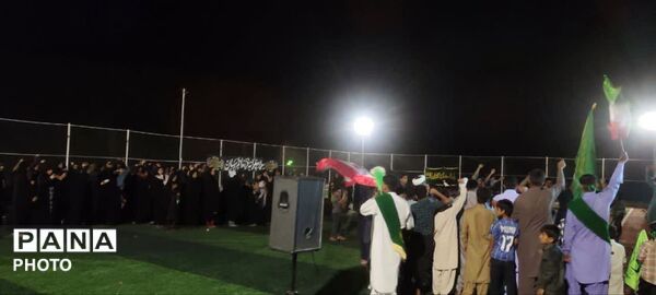 مراسم سوگواری رهبر شهید امام قائد در روستای زیارت پیرکرکان قلعه‌گنج 