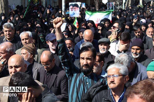 اجتماع خونخواهی رهبر شهید در نیشابور