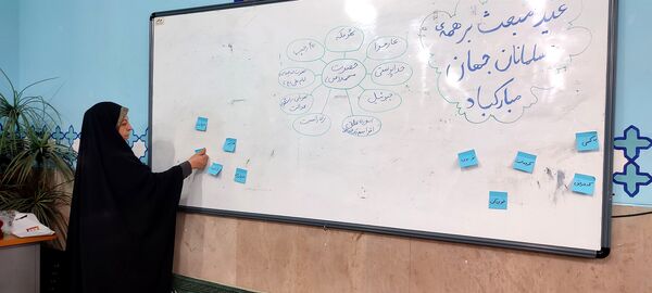 جشن مبعث در مدرسه شهید معظم شهرستان قدس