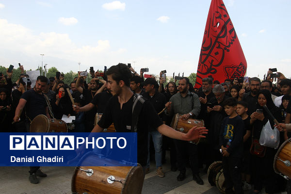 مراسم تشییع پیکر شهدای خدمت در تهران