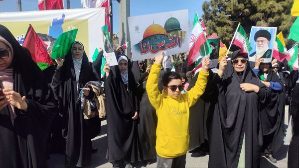 حماسه آفرینی مردم اراک در روز قدس